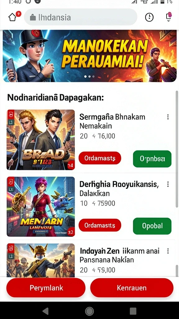 88main - Tampilan antarmuka yang user-friendly dan menarik.