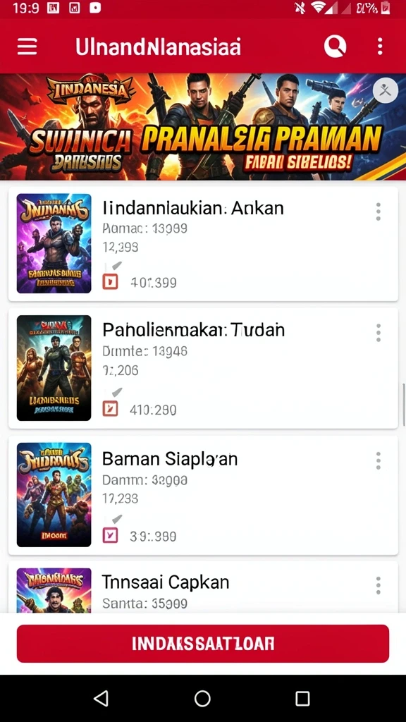 garuda999 - Tampilan antarmuka yang intuitif dan menarik.