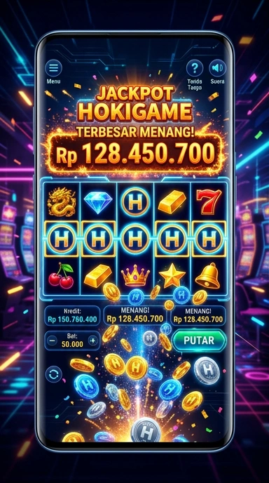 Layar utama hokigame — antarmuka bersih setelah instalasi
